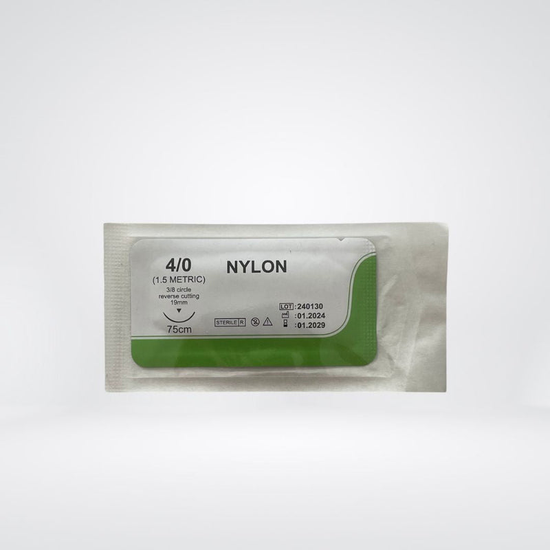 Nylon-Monofilament der Fadenstärke 4/0 (USP)