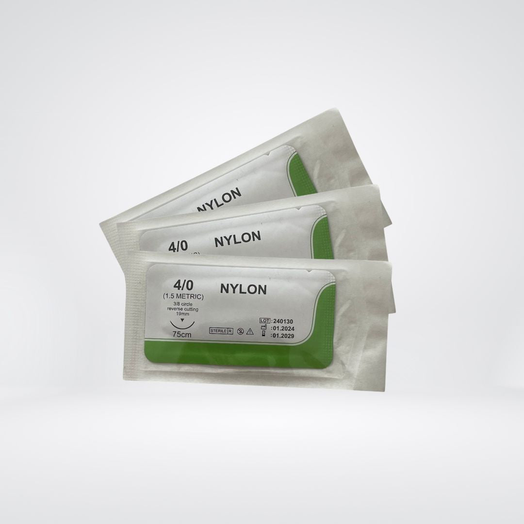 Nahtmaterial Nylon Monofilament 4/0, 12 Stück - anatomedic