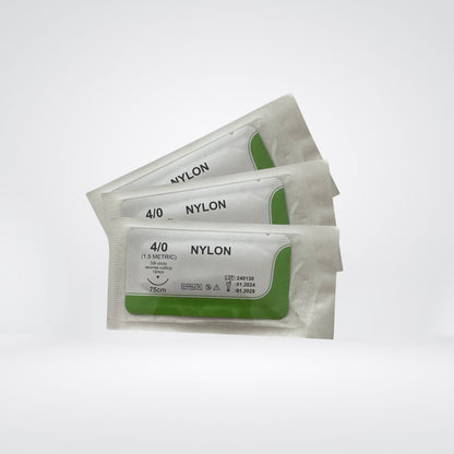 Nahtmaterial Nylon Monofilament 4/0, 12 Stück - anatomedic